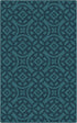 Brumlow Mills Harper Trellis Geometric Print Pattern Indoor Area Rug, Perfect for Living Room Decor, Dining, Kitchen Rug, Bedroom or Front Door Mat, 3'4" x 5', Turquoise