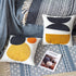 VANNCIO Square Bohemian Decorative Pillow Cover, Abstract Cotton Hand Woven Throw Pillowcase for Boho Bedroom Living Room, Modern Decor Home Cushion Sham 18x18, 1PC(Black Mustard)