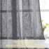 NICETOWN Linen Textured Window Curtain - Semi Translucent Extra Wide Sheer Voile Curtain Drape with Grommet Top for Living Room/Patio/Sliding Door, Dark Grey, 100W x 84L inches, 1 Panel