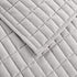 Comfort Spaces Kienna Quilt Set-Luxury Double Sided Stitching Design All Season, Lightweight, Coverlet Bedspread Bedding, Matching Shams, Twin/Twin XL(66"x90"), Gray