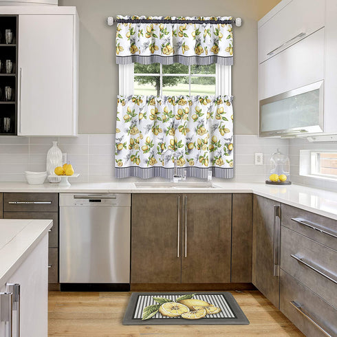 Achim Home Furnishings Anti Fatigue Mat, 18" x 30", Lemon Drop, Multi