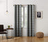 Sun Zero Barnett Trellis Blackout Grommet Curtain Panel, 40 in x 84, Gray