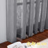 NICETOWN Linen Textured Window Curtain - Semi Translucent Extra Wide Sheer Voile Curtain Drape with Grommet Top for Living Room/Patio/Sliding Door, Dark Grey, 100W x 84L inches, 1 Panel