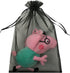 Ankirol 100pcs Sheer Organza Favor Bags 8 X 12" Large Organza Drawstring Bags (black)