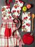 DII Apple Orchard Collection, Kitchen Textiles, Potholder, Oven Mitt, Dishtowels, Apple Print