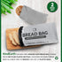 KindEarth - 2 Bread Bags, Reusable Bread Storage Keeper for Freezer, Extra Large Loaf Container, Organic Linen Cloth Cotton Bag, Gift Giver for Bread Maker, Keeps homemade Sourdough Bread Fresh
