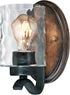 Westinghouse Lighting 6331600 Barnwell One-Light Indoor Wall Fixture, Textured Iron and Barnwood Finish with Clear Hammered Glass, 1, Iron & Barnwood