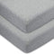Comfy Cubs Fitted Crib Sheet 100% Cotton Baby Crib Mattress Sheet for Boys and Girls Fully Elasticized Hem for Snug Fit Over Standard Crib and Toddler Mattresses (Pack of 2)