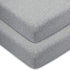 Comfy Cubs Fitted Crib Sheet 100% Cotton Baby Crib Mattress Sheet for Boys and Girls Fully Elasticized Hem for Snug Fit Over Standard Crib and Toddler Mattresses (Pack of 2)