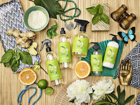 Caldrea Linen and Room Spray Air Freshener, Made with Essential Oils, Plant-Derived and Other Thoughtfully Chosen Ingredients, Ginger Pomelo Scent, 16 oz (Packaging May Vary), 666567