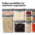 OXO Steel POP Container Small Square Short (1.1 Qt/1 L) - Airtight Food Storage - Ideal for Brown Sugar, Tea