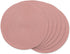 DII Classic Woven Tabletop Collection, Indoor/Outdoor Placemat Set, Round, 15" Diameter, Pink Sorbet, 6 Piece