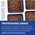 Granitestone Blue Bakeware Nonstick Square Baking Pan, Square Cake Pan, Brownie Pan Large 9.5? x 9.5? x 2? Size, Even Heat & Non-Warp Technology, Ultra Nonstick Mineral Coating, Dishwasher Safe