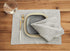 Solino Home Linen Placemats 14 x 19 Inch, European Flax, Oyster Grey Set of 4 Placemats Athena, Handcrafted with 100% Pure Linen