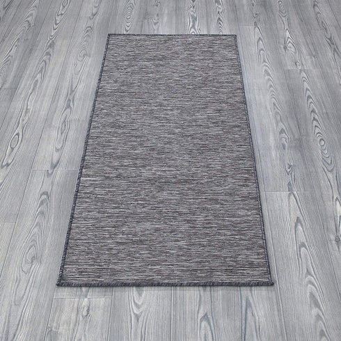 Sweet Home Stores Reversible Indoor/Outdoor Runner Rug, 2X5, Grey, SH-SUN2003-2X5