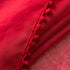 MISS SELECTEX Linen Look Pom Pom Tasseled Sheer Curtains - Rod Pocket Voile Semi-Sheer Curtains for Living and Bedroom, Set of 2 Curtain Panels (52 x 84 inch, True Red)