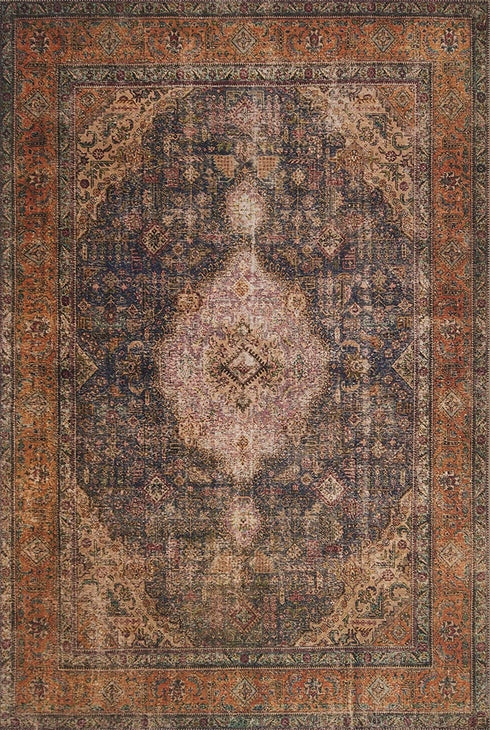 Loloi II Loren Collection LQ-02 Plum / Multi, Traditional 2'-3" x 3'-9" Accent Rug