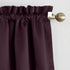Sun Zero Barrow Energy Efficient Rod Pocket Curtain Single Panel, 54" x 108", Plum