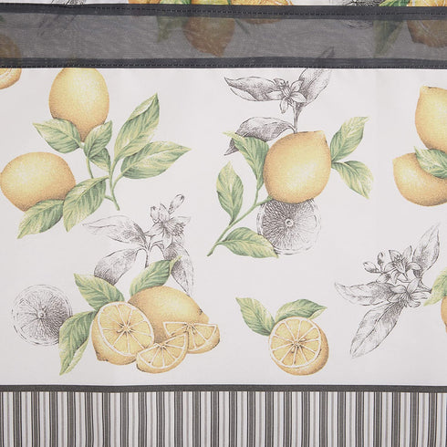 Achim Home Furnishings LDTV36YL12 Lemon Drop Tier and Valance Window Curtain Set, 58" x 36", Yellow