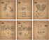 Harley Davidson Patent Prints (8 inches x 10 inches - Set of 6 Prints)
