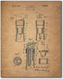 Whiskey Patent Wall Art Prints - Set of 6 Vintage Whisky Photos