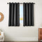 Amazon Basics 100% Blackout Basket Weave Window Panel with Grommets and Thermal Insulated, Noise Reducing Blackout Liner - 52" x 54", Graphite Grey
