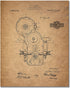Harley Davidson Patent Prints (8 inches x 10 inches - Set of 6 Prints)
