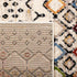 SAFAVIEH Amsterdam Collection AMS108K Moroccan Boho Non-Shedding Living Room Bedroom Accent Rug, 2'3" x 4', Ivory / Multi