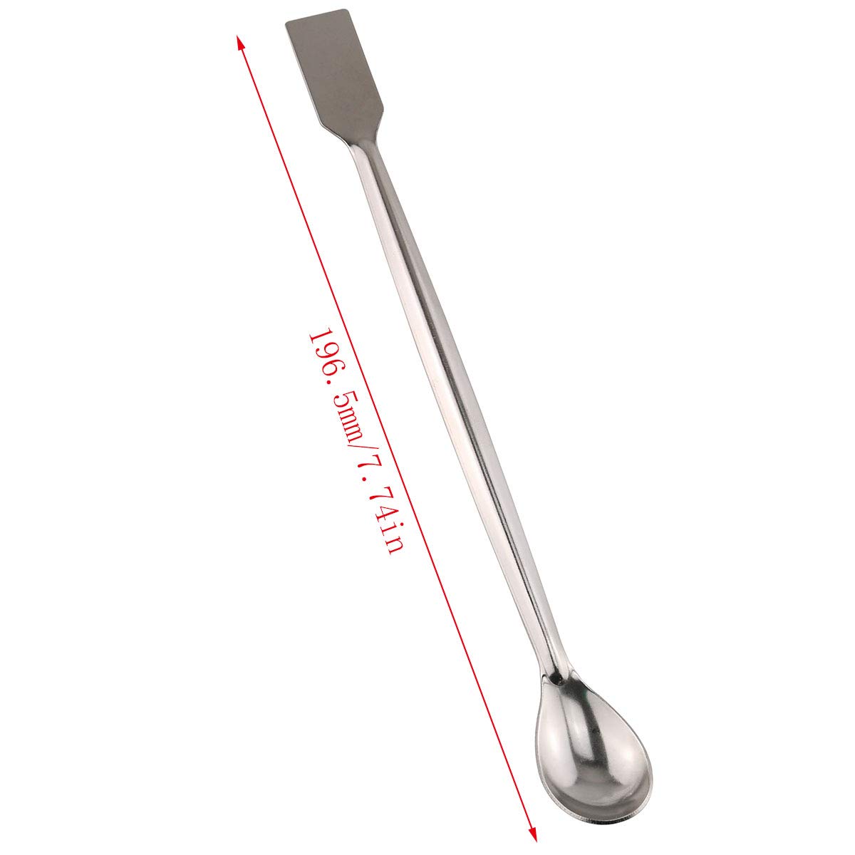 E-outstanding 3PCS Laboratory Spoon Spatula 2 in 1 Stainless Steel Lab ...
