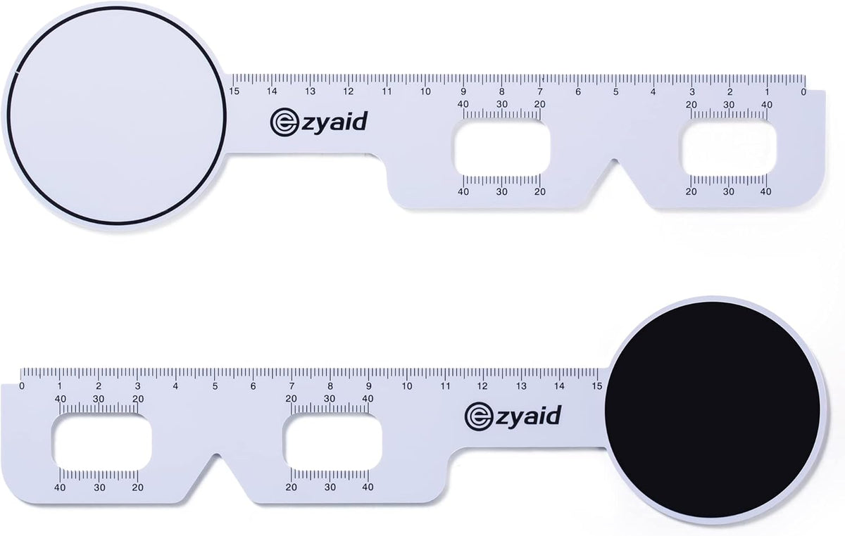 Rosenbaum Pocket Eye Chart with PD Ruler and Eye Occluder, Eye Test ...