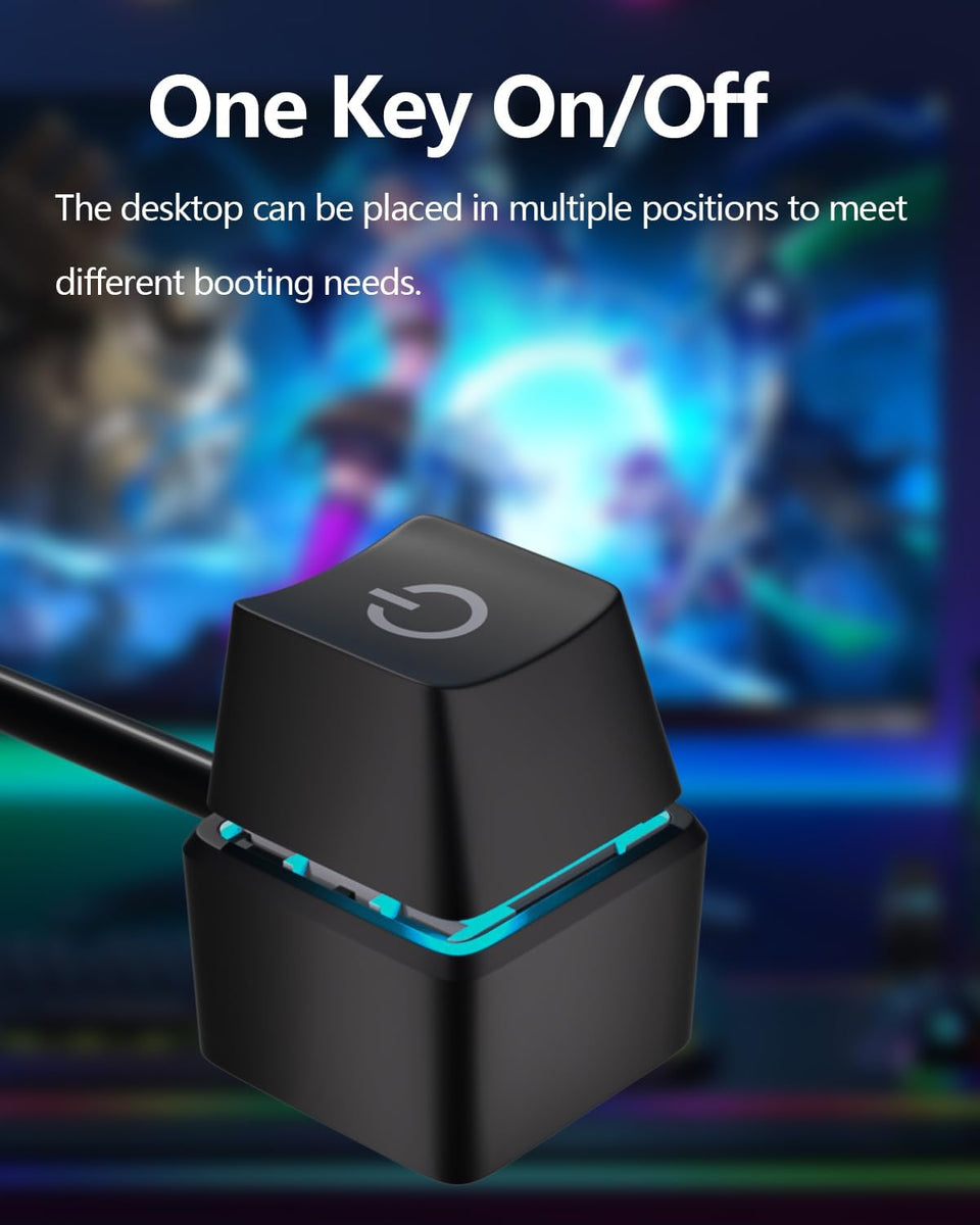 Desktop Computer Power Switch Power Supply Control Adapter Cable 65 ...