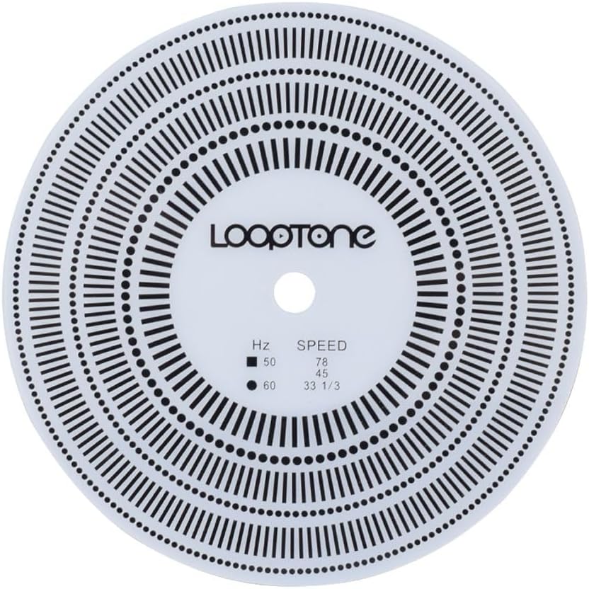 LoopTone LP Vinyl Turntables Tachometer Disc and Strobe Light ...