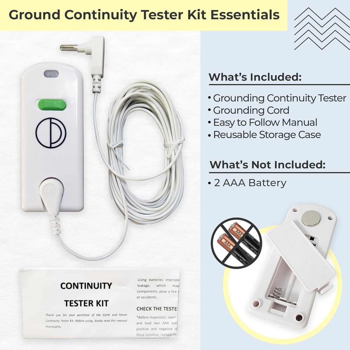 Grounding Continuity Tester for Earthing Products - Easy to Use ...