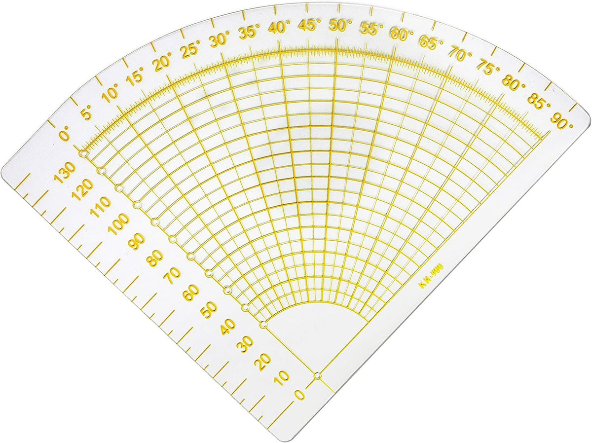 VViViD Quarter Circle Fan Shape Quilting Template Seam Ruler – ZeeBooth