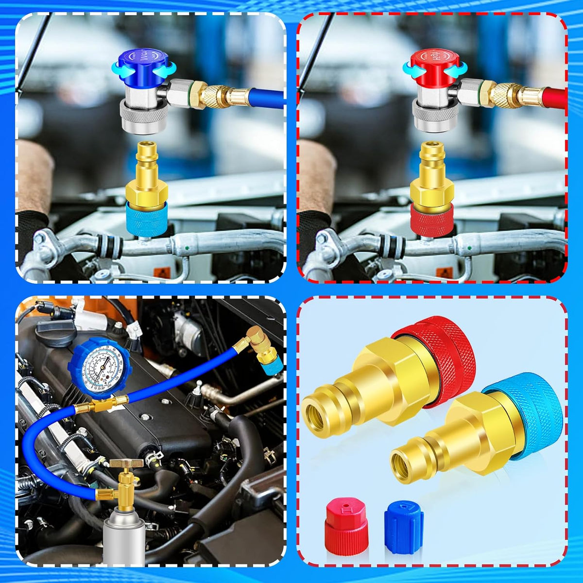 R1234yf to R134a Adapter, 1234yf to 134a Adapter Kit, R1234yf to R134a ...